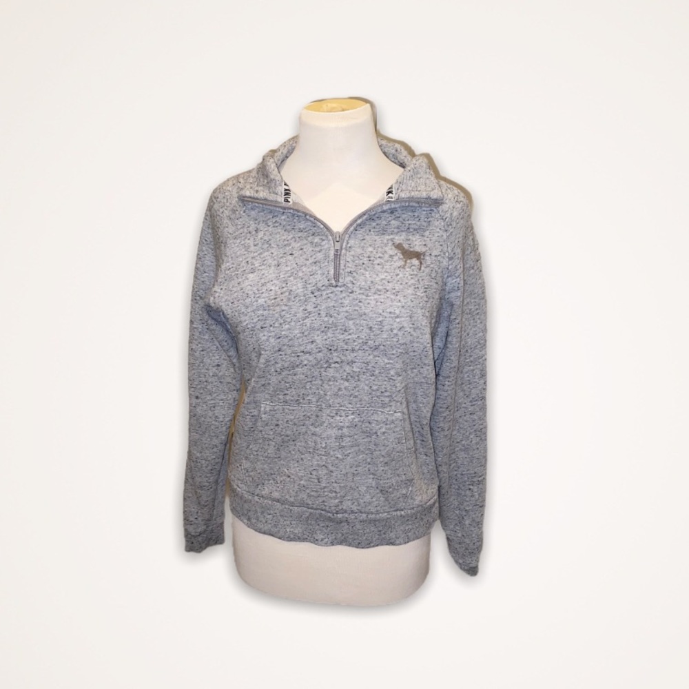 PINK half zip pullover